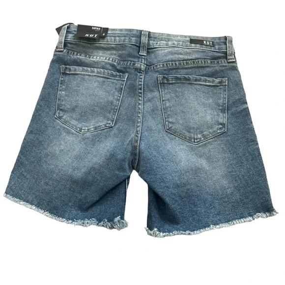 Kut From the Kloth Sophia Distressed Denim Shorts - Picture 3 of 3